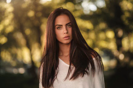 bokeh brunette model woman Marlen Valderrama Alvaréz HD Desktop Wallpaper | Background Image