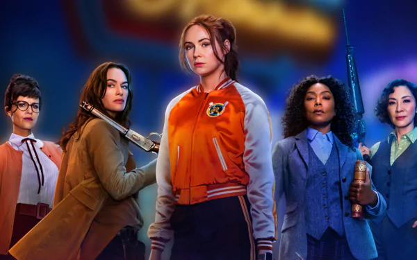 Michelle Yeoh Angela Bassett Carla Gugino Lena Headey Karen Gillan movie Gunpowder Milkshake HD Desktop Wallpaper | Background Image