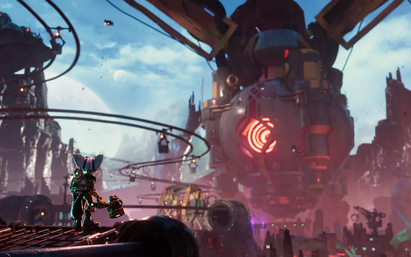 Clank (Ratchet & Clank) Rivet (Ratchet & Clank) video game Ratchet & Clank: Rift Apart HD Desktop Wallpaper | Background Image
