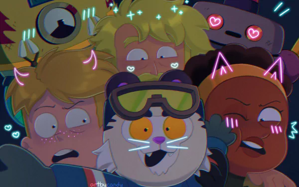 Kevin Van Newton H.U.E (Final Space) KVN (Final Space) Quinn Airgon Biskit (Final Space) Gary Goodspeed TV Show Final Space HD Desktop Wallpaper | Background Image