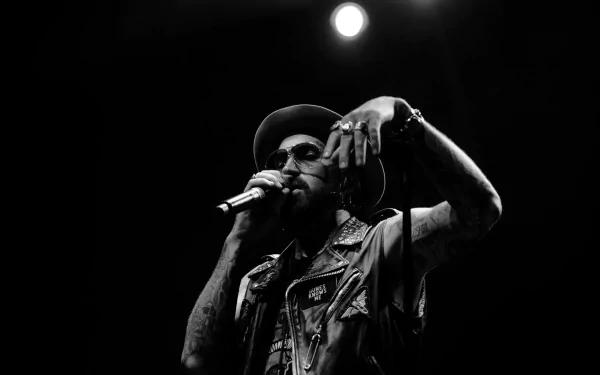 Black & White rapper American Michael Wayne Atha music Yelawolf HD Desktop Wallpaper | Background Image