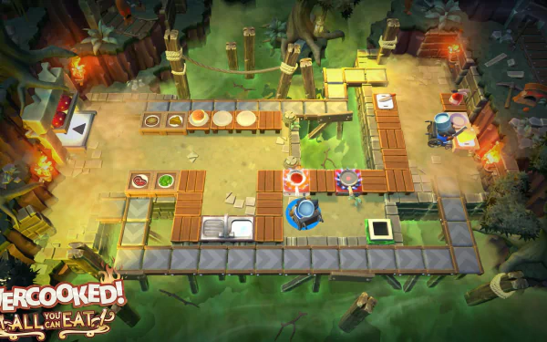 video game Overcooked! All You Can Eat HD Desktop Wallpaper | Background Image