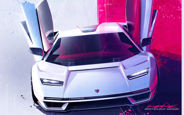 vehicle Lamborghini Countach LPI 800-4 HD Desktop Wallpaper | Background Image