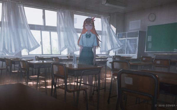 Anime Virtual Youtuber Tokino Sora School Uniform Hololive HD Wallpaper | Background Image