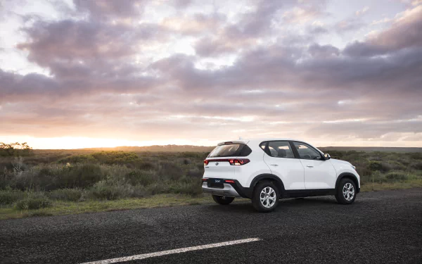 SUV vehicle Kia Sonet LX HD Desktop Wallpaper | Background Image