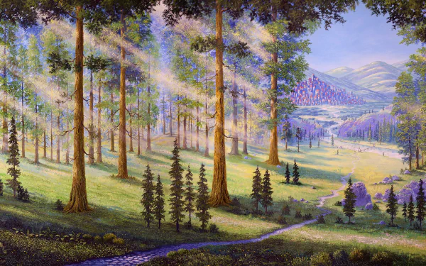  Moonlight Forest by Aurelijus Langvinis