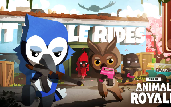 video game Super Animal Royale HD Desktop Wallpaper | Background Image