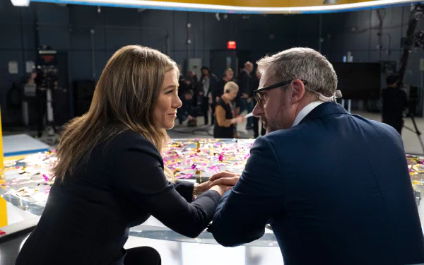 Steve Carell Jennifer Aniston TV Show The Morning Show HD Desktop Wallpaper | Background Image