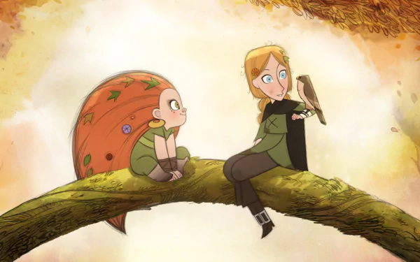 Mebh Óg Mactíre Robyn Goodfellowe movie Wolfwalkers HD Desktop Wallpaper | Background Image