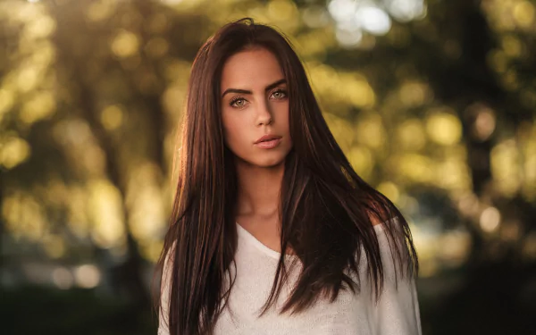 bokeh brunette model woman Marlen Valderrama Alvaréz HD Desktop Wallpaper | Background Image