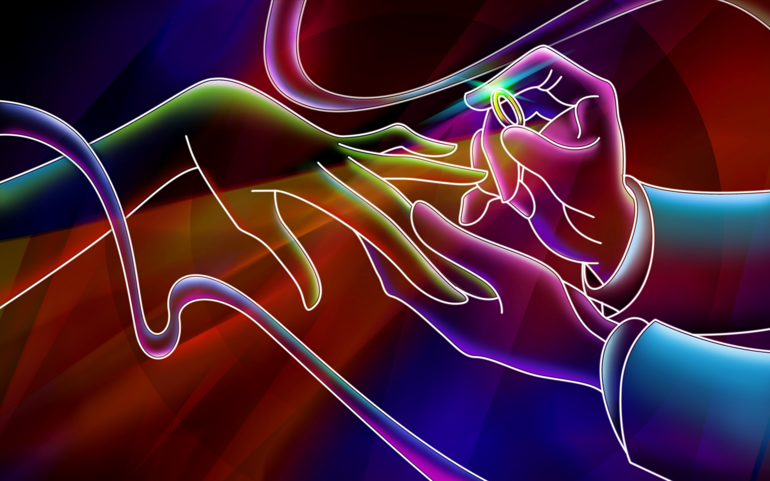 Artistic Neon HD Wallpaper | Background Image