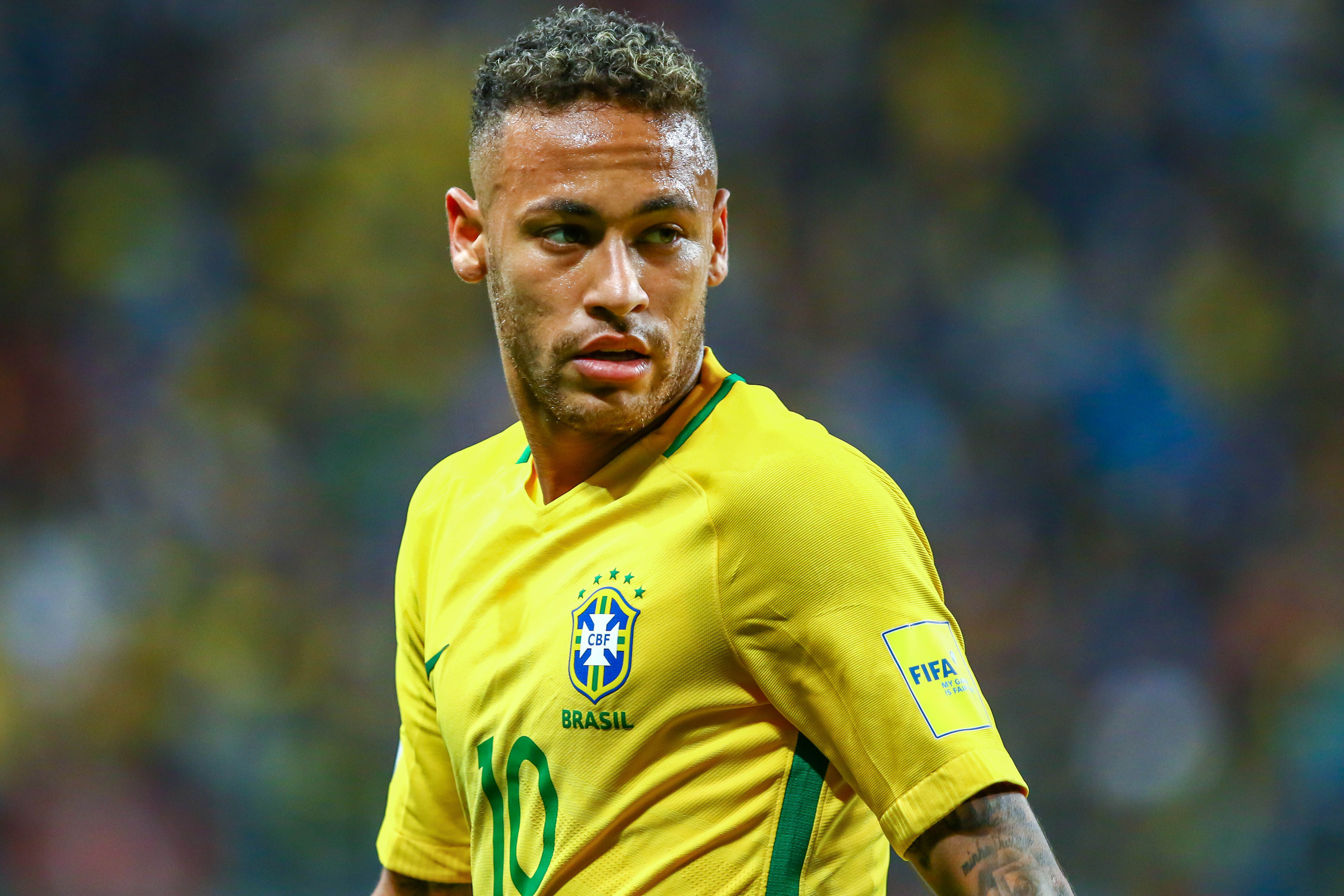 Download Neymar Ultra Hd Football Jersey Edit Wallpaper