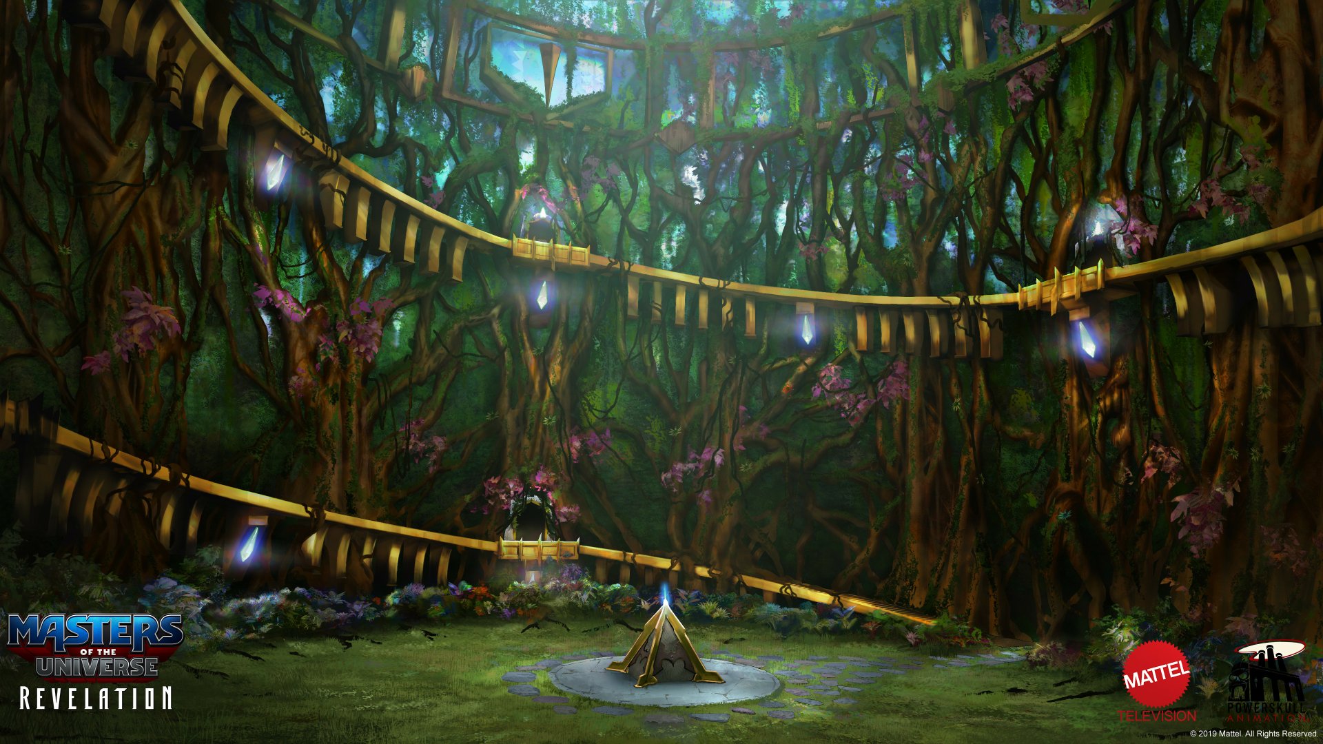 Masters of the Universe: Revelation enchanted forest scene HD desktop wallpaper and background.