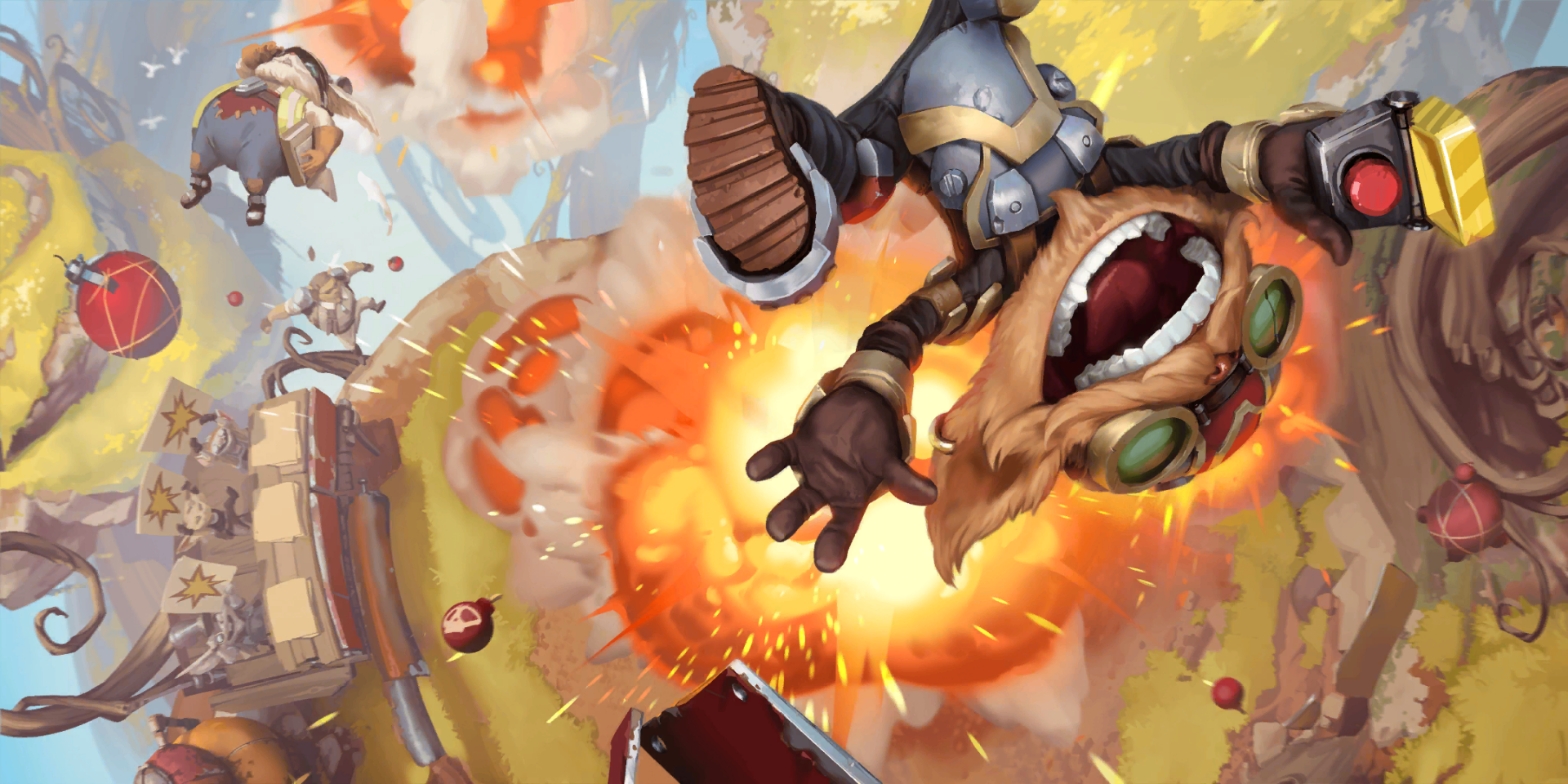 Download Ziggs (League Of Legends) Video Game Legends Of Runeterra HD Wallpaper