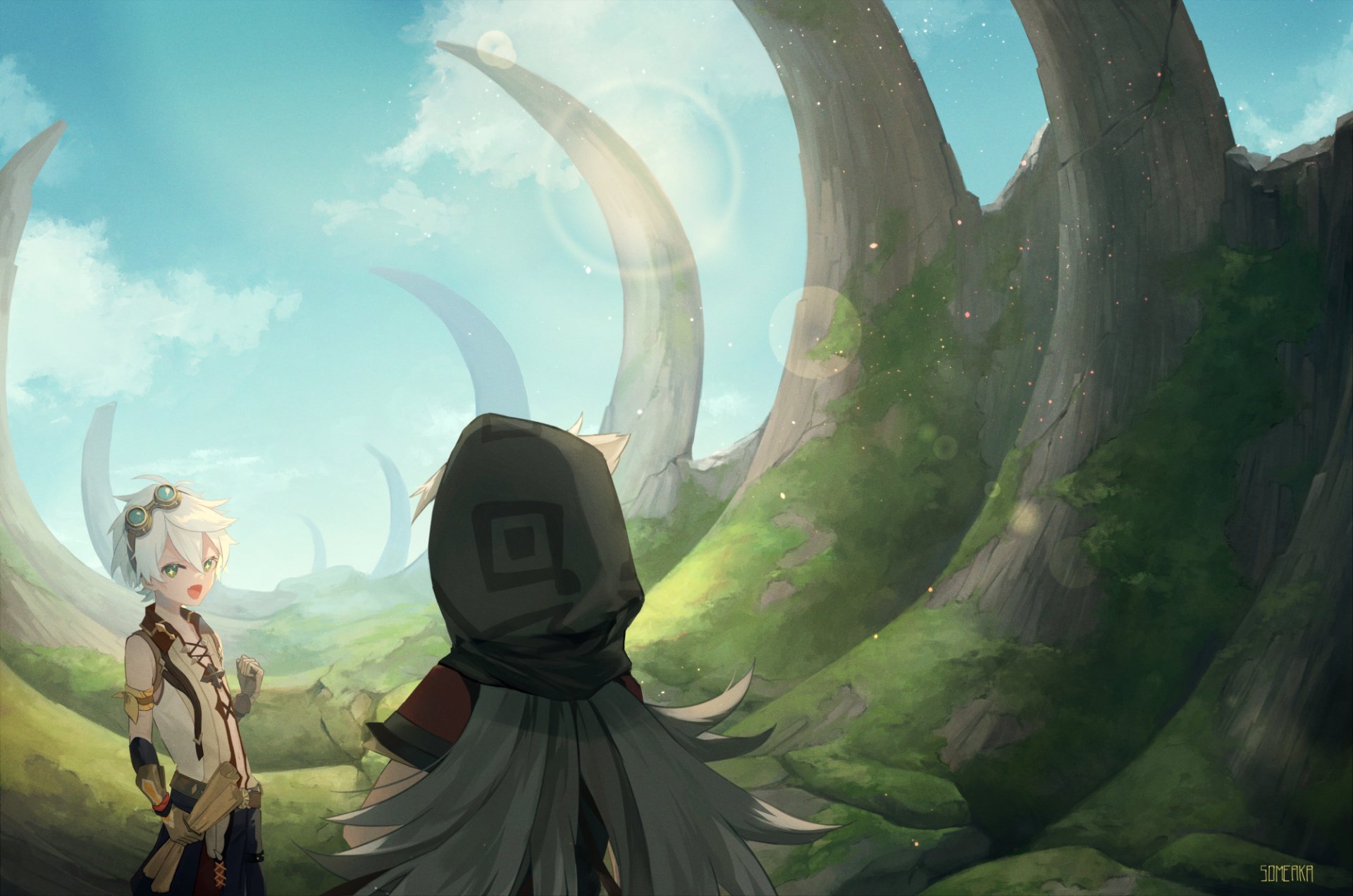 Download Razor (Genshin Impact) Bennett (Genshin Impact) Video Game Genshin Impact HD Wallpaper by 染赤