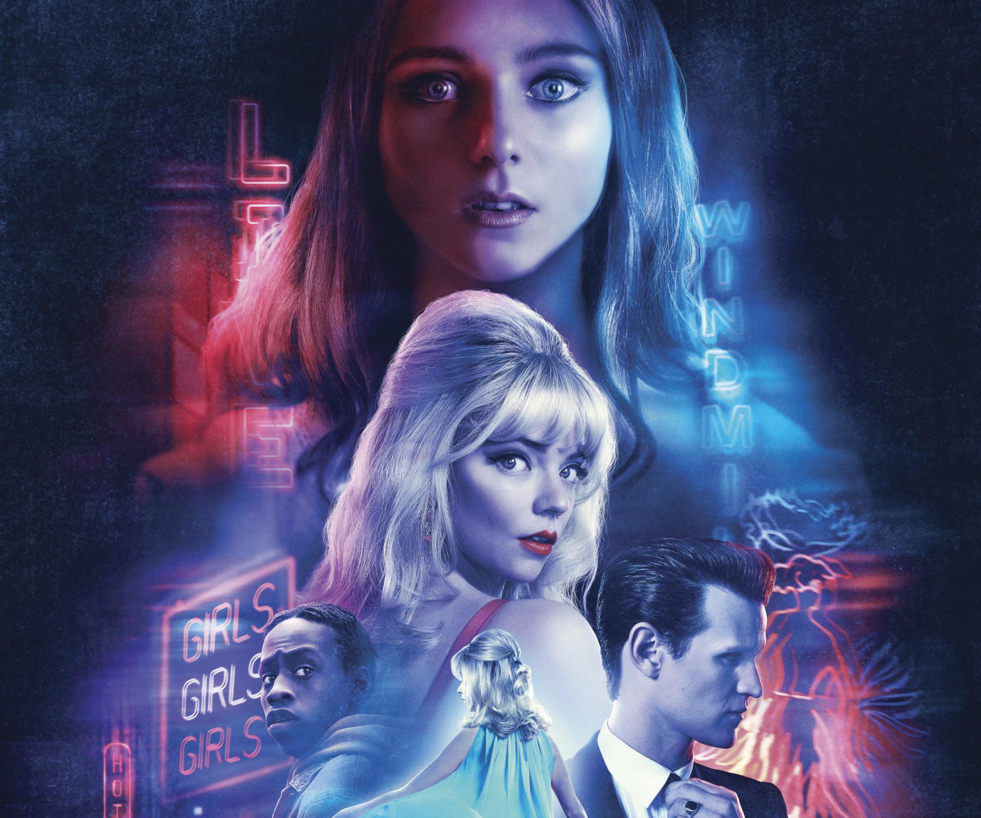 Download Matt Smith Thomasin McKenzie Anya Taylor-Joy Movie Last Night In Soho HD Wallpaper