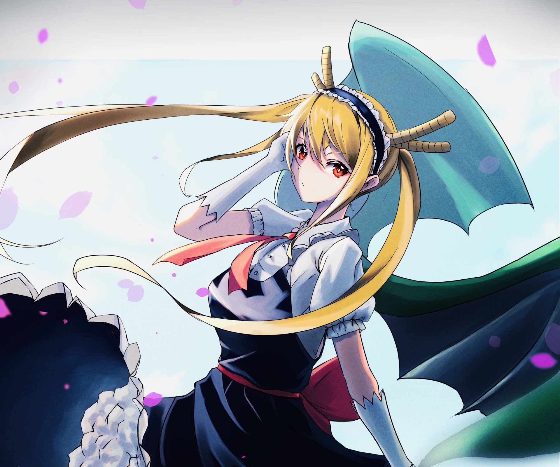 Download Tohru (Miss Kobayashi's Dragon Maid) Anime Miss Kobayashi's Dragon Maid HD Wallpaper by 徹夜　ねる