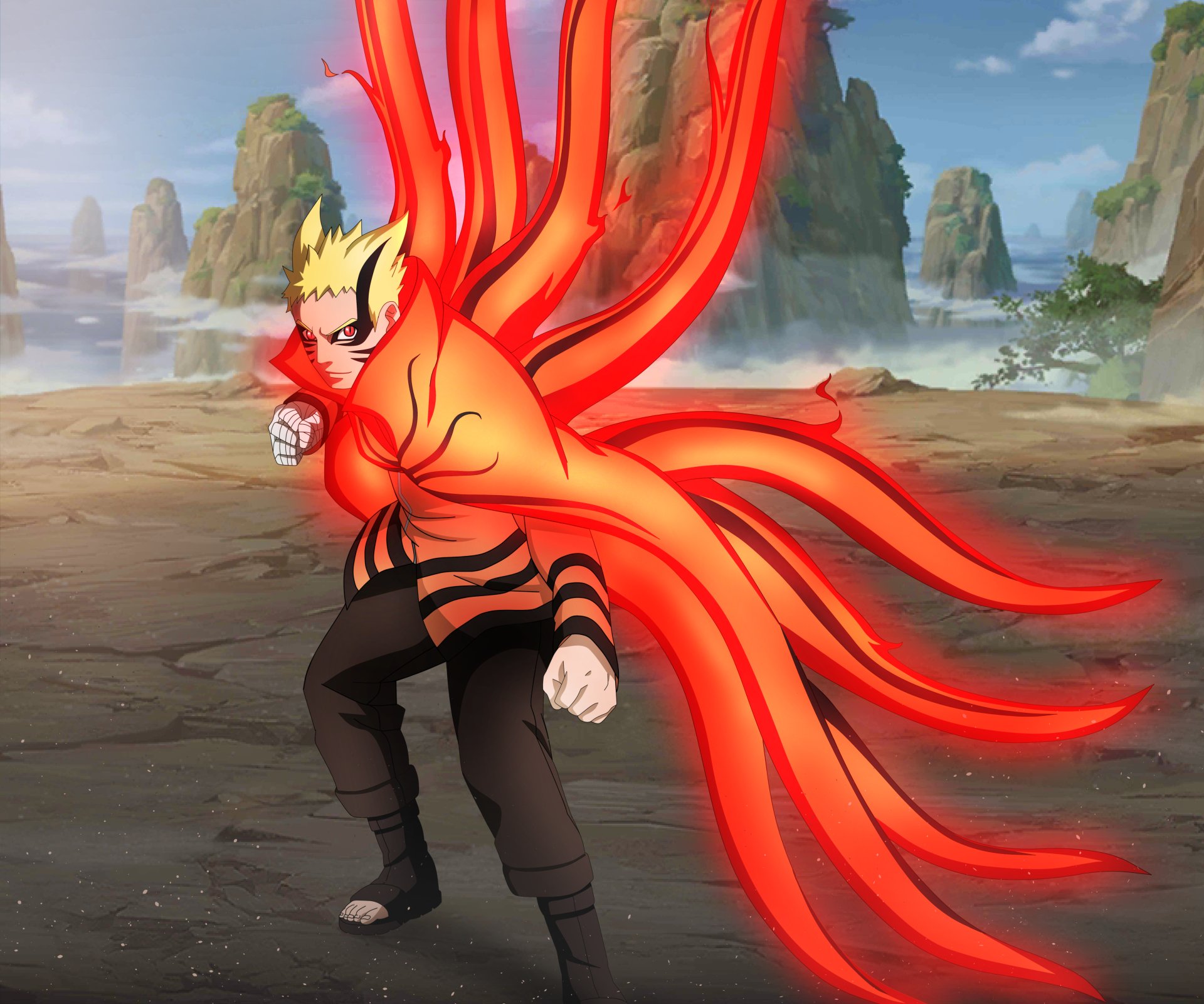 Download Baryon Mode (Naruto) Naruto Uzumaki Anime Boruto 4k Ultra HD Wallpaper