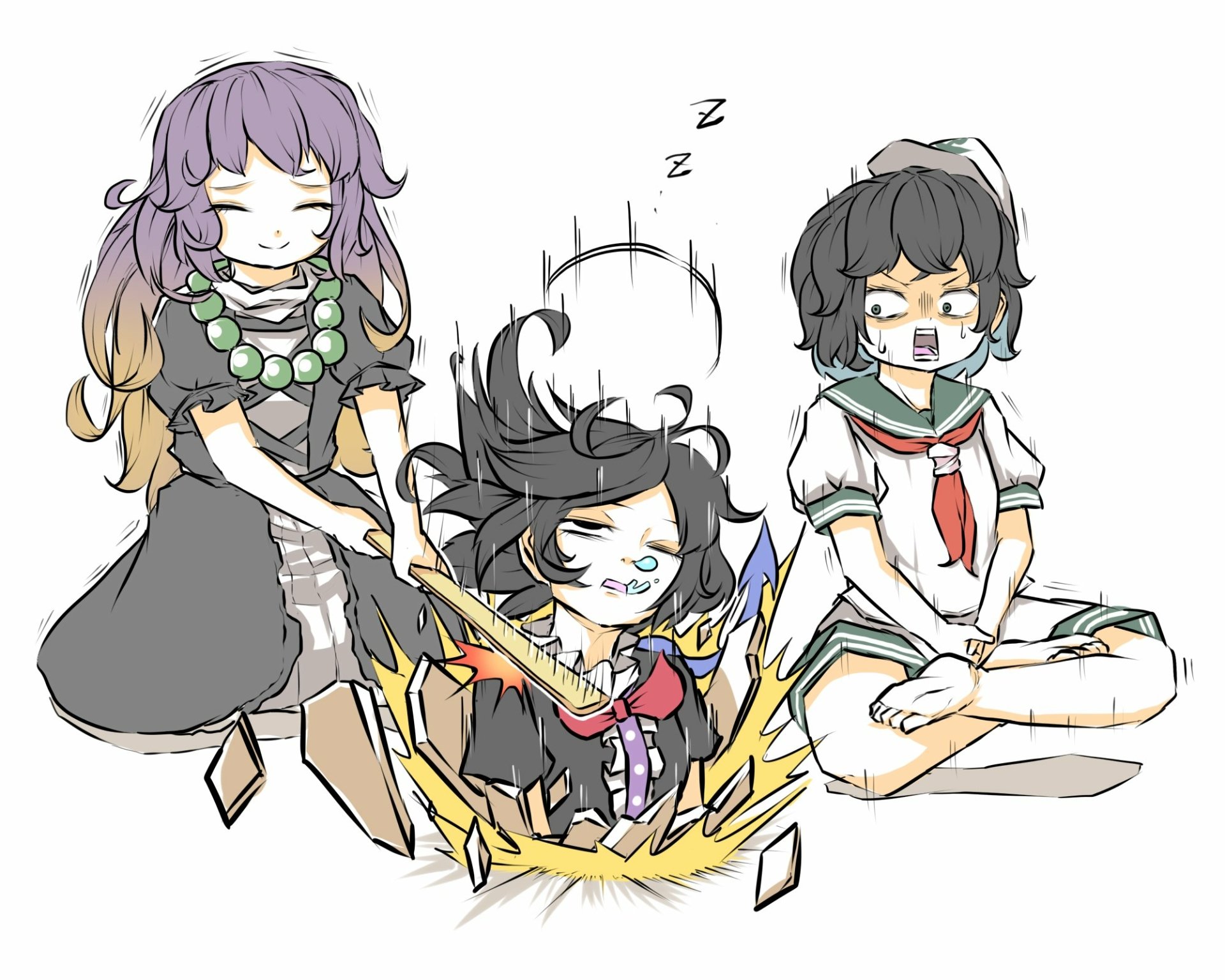 Download Minamitsu Murasa Nue Houjuu Byakuren Hijiri Anime Touhou HD Wallpaper by ぺろぽねそす