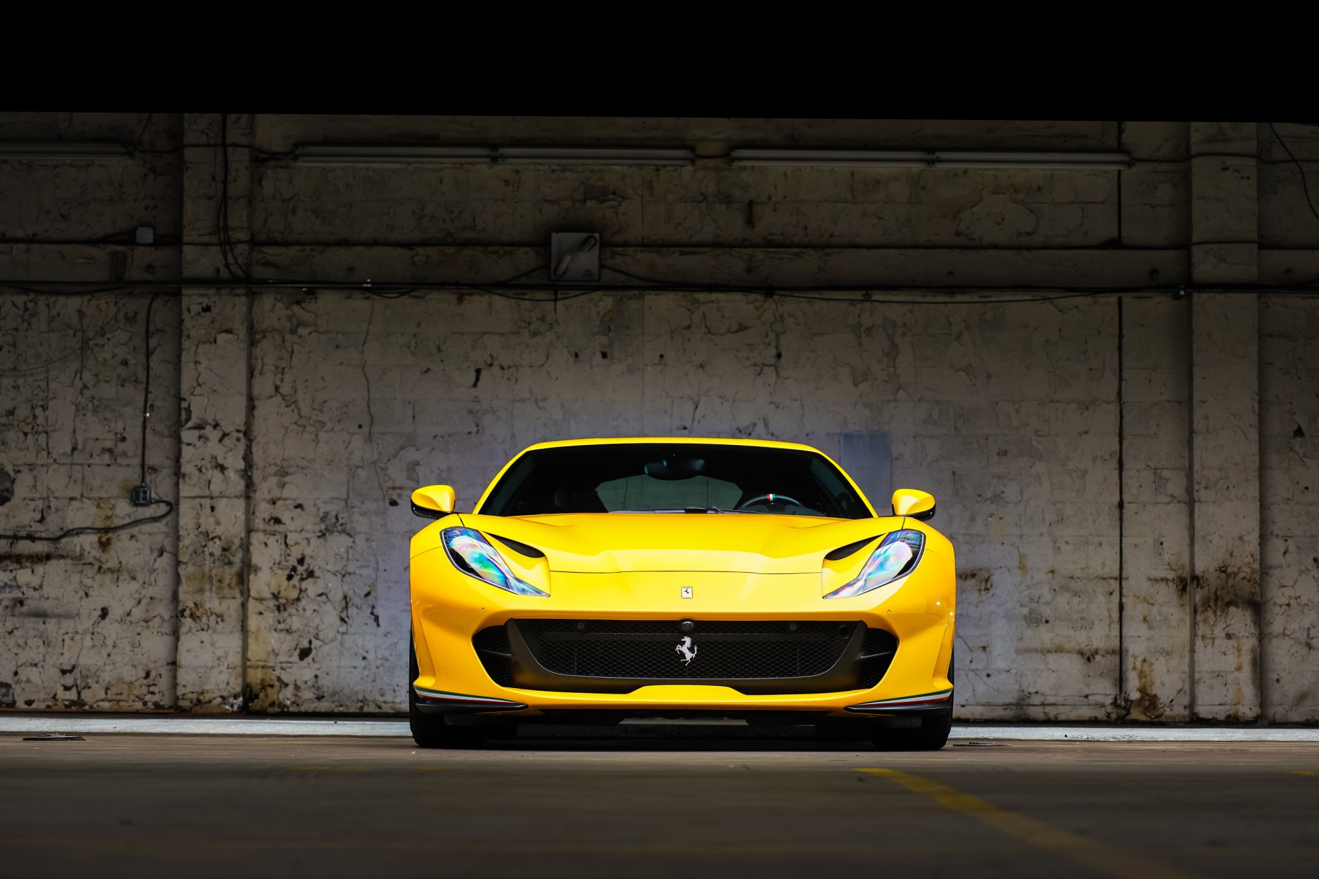 Download Yellow Car Supercar Vehicle Ferrari 812 Superfast HD Wallpaper