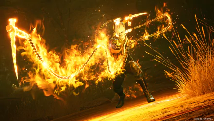 Ghost Rider video game Marvel's Midnight Suns HD Desktop Wallpaper | Background Image