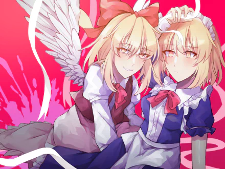 Gengetsu (Touhou) Mugetsu (Touhou) Anime Touhou HD Desktop Wallpaper | Background Image