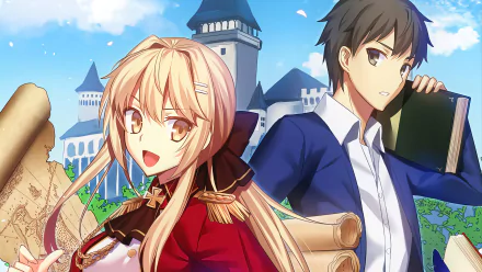 Souma Kazuya Liscia Elfrieden Anime How a Realist Hero Rebuilt the Kingdom HD Desktop Wallpaper | Background Image