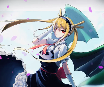 Tohru (Miss Kobayashi's Dragon Maid) Anime Miss Kobayashi's Dragon Maid HD Desktop Wallpaper | Background Image