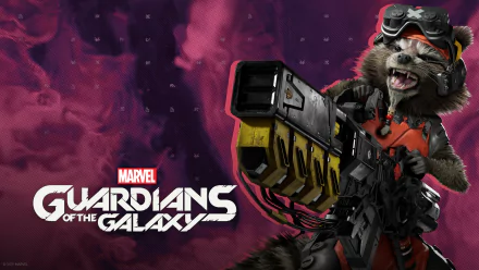 Rocket Raccoon video game Marvel's Guardians of the Galaxy HD Desktop Wallpaper | Background Image