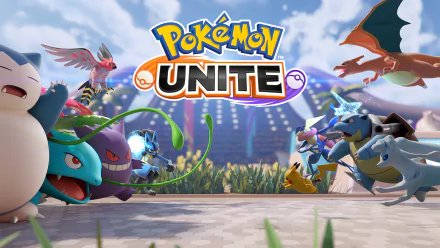 A vibrant HD wallpaper featuring iconic Pokémon, including Venusaur, Snorlax, Lucario, Blastoise, Greninja, Charizard, and Pikachu, set against a dynamic Pokémon UNITE background.