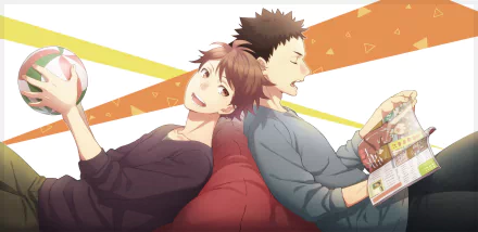 Tōru Oikawa Hajime Iwaizumi Anime Haikyū!! HD Desktop Wallpaper | Background Image