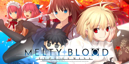 HD desktop wallpaper featuring characters from Melty Blood: Type Lumina game with vibrant artwork.