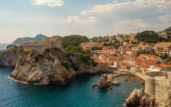 Man Made Dubrovnik Towns Croatia Town Coast HD Wallpaper | Background Image