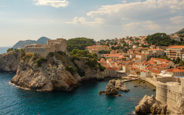  The old town of Dubrovnik, Croatia by Morgan