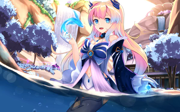 Sangonomiya Kokomi video game Genshin Impact HD Desktop Wallpaper | Background Image