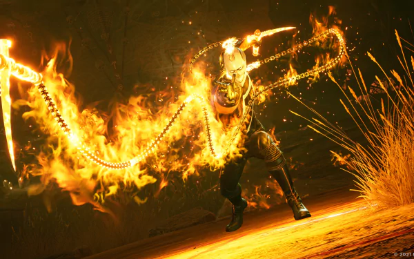 Ghost Rider video game Marvel's Midnight Suns HD Desktop Wallpaper | Background Image