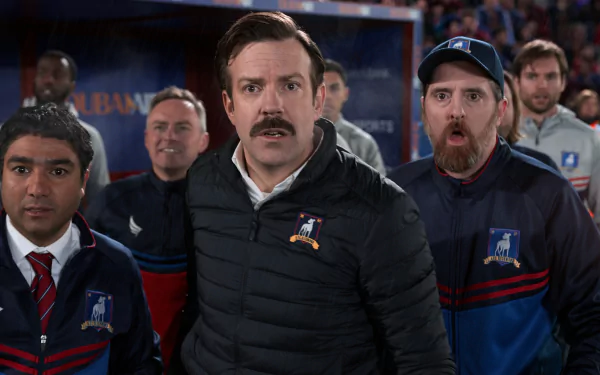 Nick Mohammed Brendan Hunt Jason Sudeikis TV Show Ted Lasso HD Desktop Wallpaper | Background Image