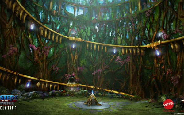 Masters of the Universe: Revelation enchanted forest scene HD desktop wallpaper and background.