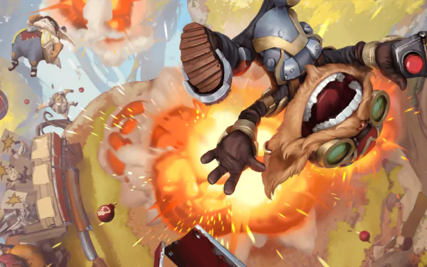 Ziggs (League Of Legends) video game Legends of Runeterra HD Desktop Wallpaper | Background Image