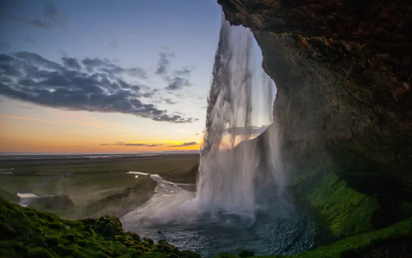 waterfall nature Seljalandsfoss HD Desktop Wallpaper | Background Image