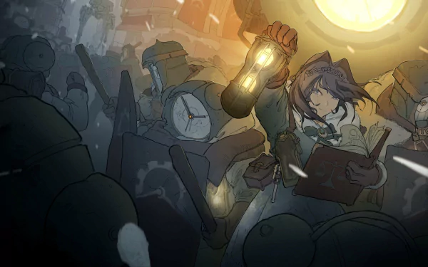 Frostpunk hololive Ouro Kronii Anime Virtual Youtuber HD Desktop Wallpaper | Background Image