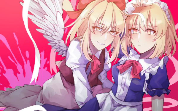 Gengetsu (Touhou) Mugetsu (Touhou) Anime Touhou HD Desktop Wallpaper | Background Image