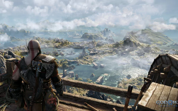 Kratos (God Of War) video game God of War: Ragnarök HD Desktop Wallpaper | Background Image