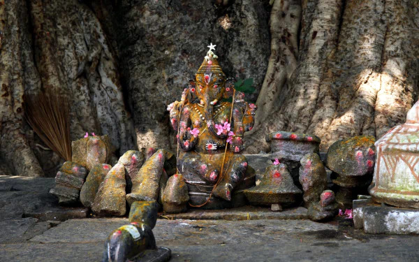 statue Ganesh religious hinduism HD Desktop Wallpaper | Background Image