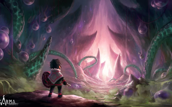 video game Skabma - Snowfall HD Desktop Wallpaper | Background Image