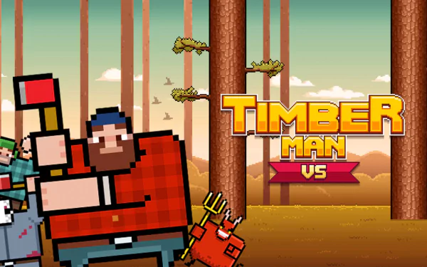 video game Timberman HD Desktop Wallpaper | Background Image