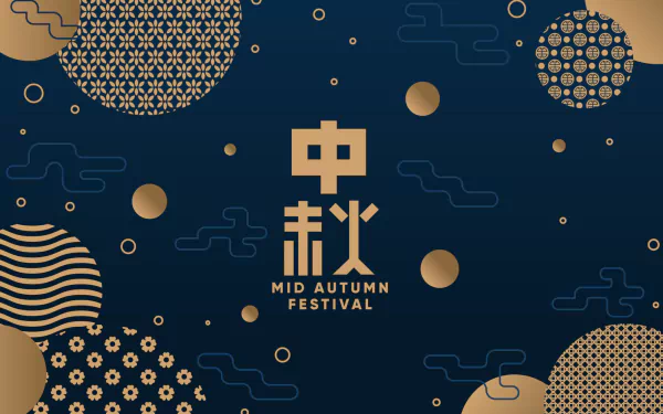 Moon Festival holiday Mid-Autumn Festival HD Desktop Wallpaper | Background Image