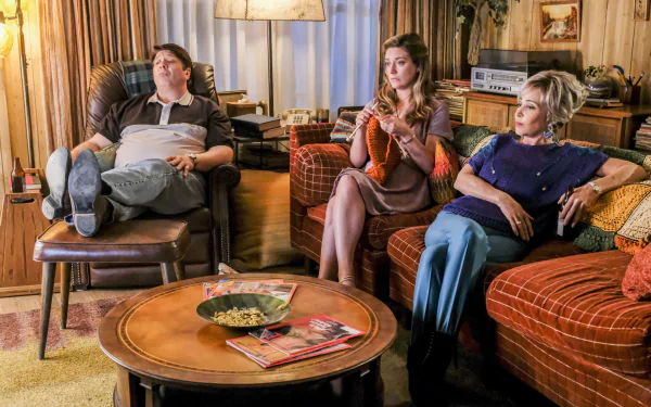 Constance Tucker Annie Potts Mary Cooper Zoe Perry George Cooper Lance Barber TV Show Young Sheldon HD Desktop Wallpaper | Background Image