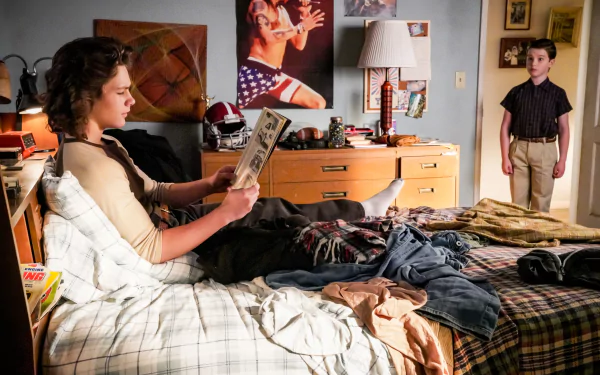 George Cooper Jr. Montana Jordan Sheldon Cooper Iain Armitage TV Show Young Sheldon HD Desktop Wallpaper | Background Image