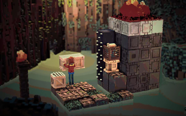 video game Bonfire Peaks HD Desktop Wallpaper | Background Image